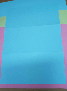 蓝色A4纸三等分 绿色A4打印纸二等分 彩色A4纸3等分 粉色A4 2等分