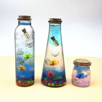 Звездное небо, стеклянная морская бутылка, радужный морской детский набор материалов, DIY