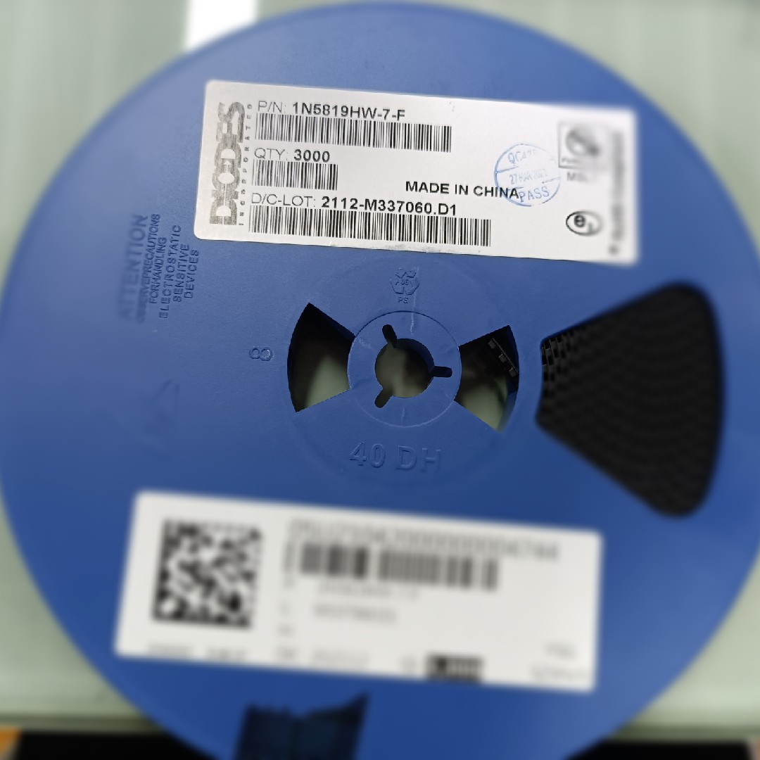 贴片二极管1N5819HW-7-F SOD-123封装 丝印为SL 一盘3K  可拆样品