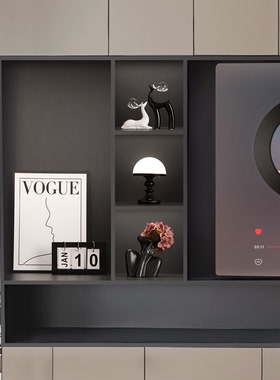 客厅轻奢高档电视柜艺术花瓶摆件