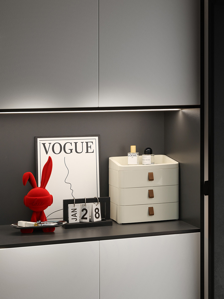 入户玄关装饰摆件轻奢家居软装高级感电视鞋柜收纳盒乔迁新居礼品