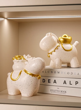 新中式马上有钱摆件乔迁搬家礼物