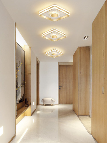 走廊灯创意时尚Led无障碍豪华流行阳台入口灯简单现代衣帽间吸顶