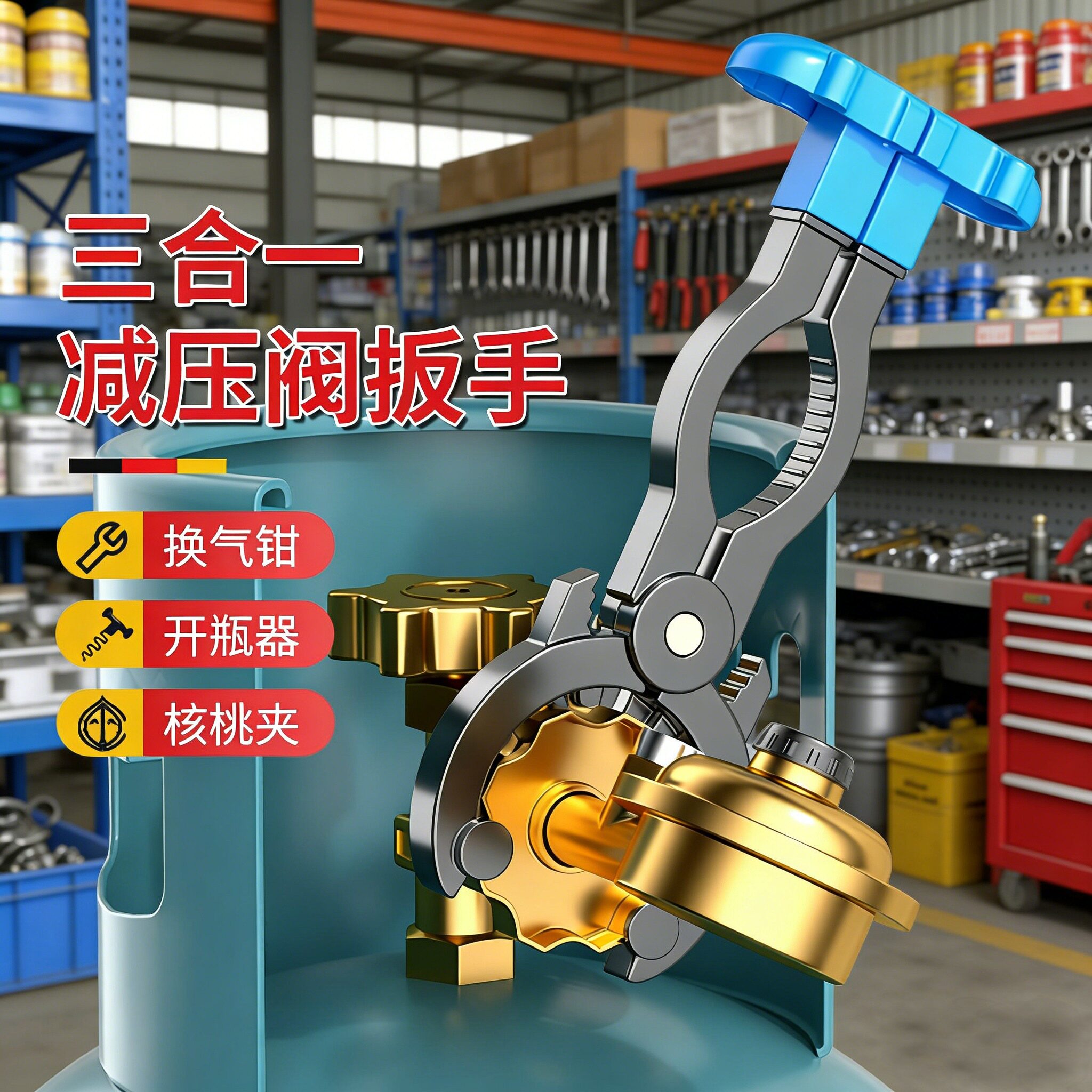 铝合金燃气阀扳手拧减压阀换瓶图片