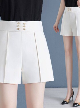 02季薄妈高腰短女松腰弹力显宽松腿裤26夏款妈休闲裤紧瘦a字阔子