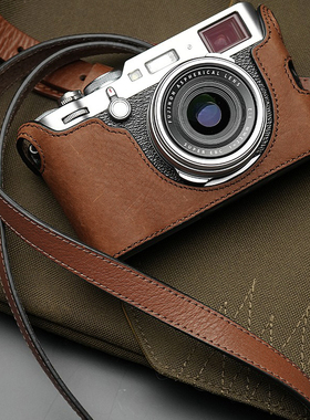 MrStone手工真皮相机肩带适用于富士xt30徕卡M11 Q相机皮背带挂绳