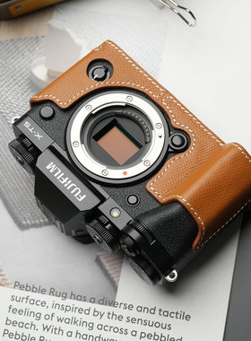 MrStone富士XT5相机皮套适用X-T5保护套底座相机包真皮手柄配件壳