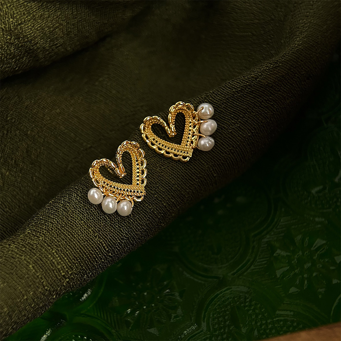 爱心耳环5A级天然淡水珍珠耳钉银针气质百搭小众轻奢耳饰镀18k金,饰品/流行首饰/时尚饰品新,耳环,淘宝优惠券,粉丝福利购,淘宝优惠卷