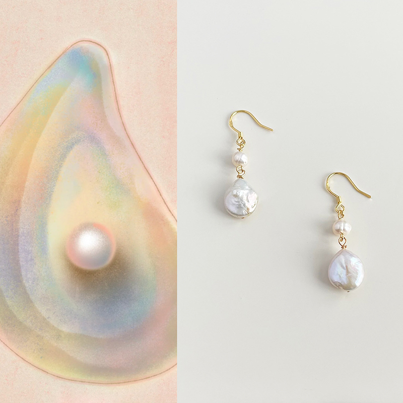 随视觉法式巴洛克天然淡水珍珠