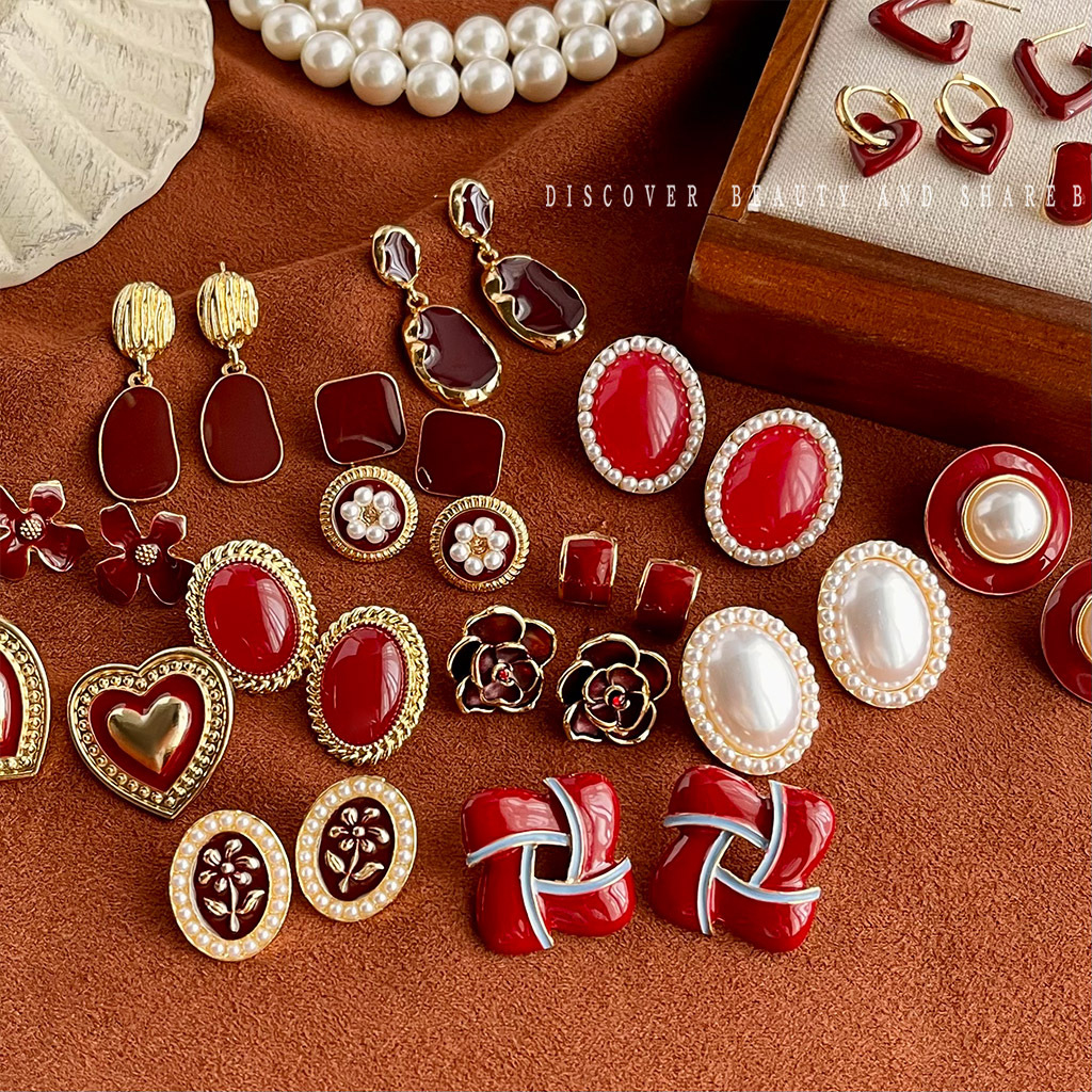 港风女耳饰新年圣诞节耳环