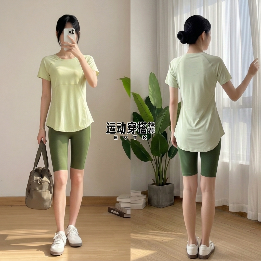 中长款遮臀两件套泳衣女款保守图片