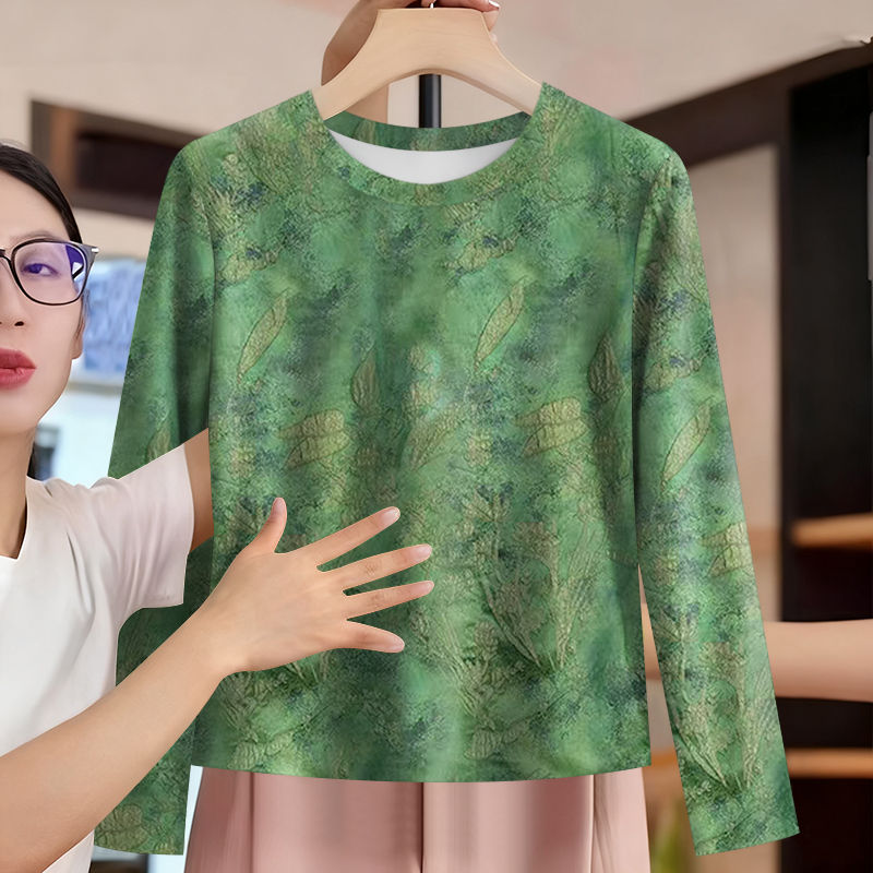 时髦长袖t恤女士打底衫秋冬2025新款韩版洋气减龄圆领上衣女装潮