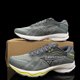运动休闲鞋 Mizuno 男款 防滑透气缓震回弹低帮跑步鞋 Wave