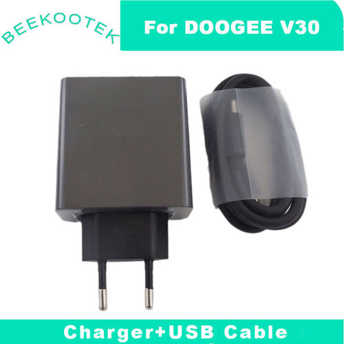 原装道格DOOGEE V30快速充电器适配器66W数据线Charger USB Cable