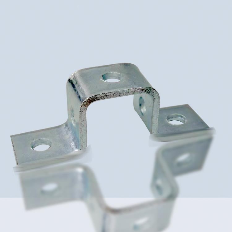 c型钢骑马卡固定连接件抗震支架马鞍卡41方形加厚管卡方管抱箍