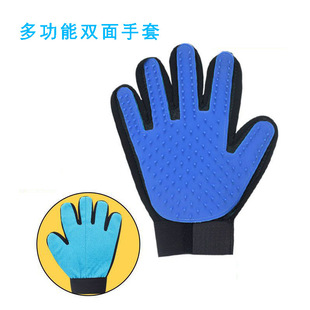 双面撸猫手套梳毛器去浮毛猫梳子猫咪换毛季长毛猫按摩专用