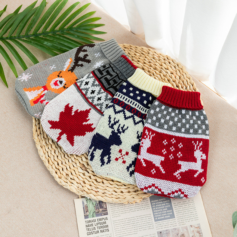 新款秋冬宠物保暖毛衣猫咪狗狗比熊柯基专用毛线针织衫