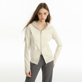 King 显瘦瑜伽上衣 卫衣外套女春秋修身 Prince美式 双拉链连帽开衫