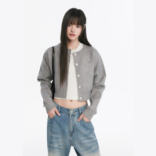 开衫 King ins针织衫 软糯潮流短款 慵懒风宽松毛衣外套 Prince春季