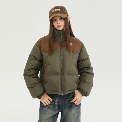 King Prince 90白鸭绒短款羽绒服女小个子保暖冬季外套
