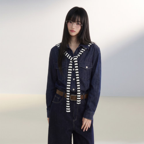 King Prince长袖衬衫女松弛高级感上衣2026今年流行新款衬衫外套