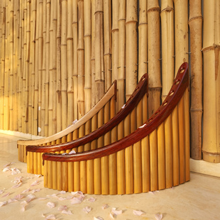 E调可调音罗马尼亚疗愈乐器 苦竹排箫专业演奏级22管G 悠悠经典