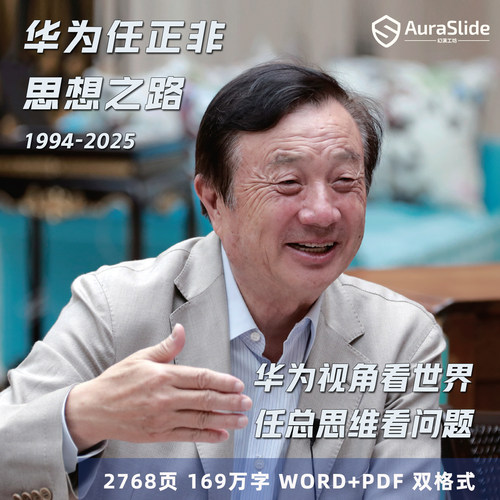 华为任正非讲话稿1994-2025历年演讲采访内部信文字实录电子资料 - 封面