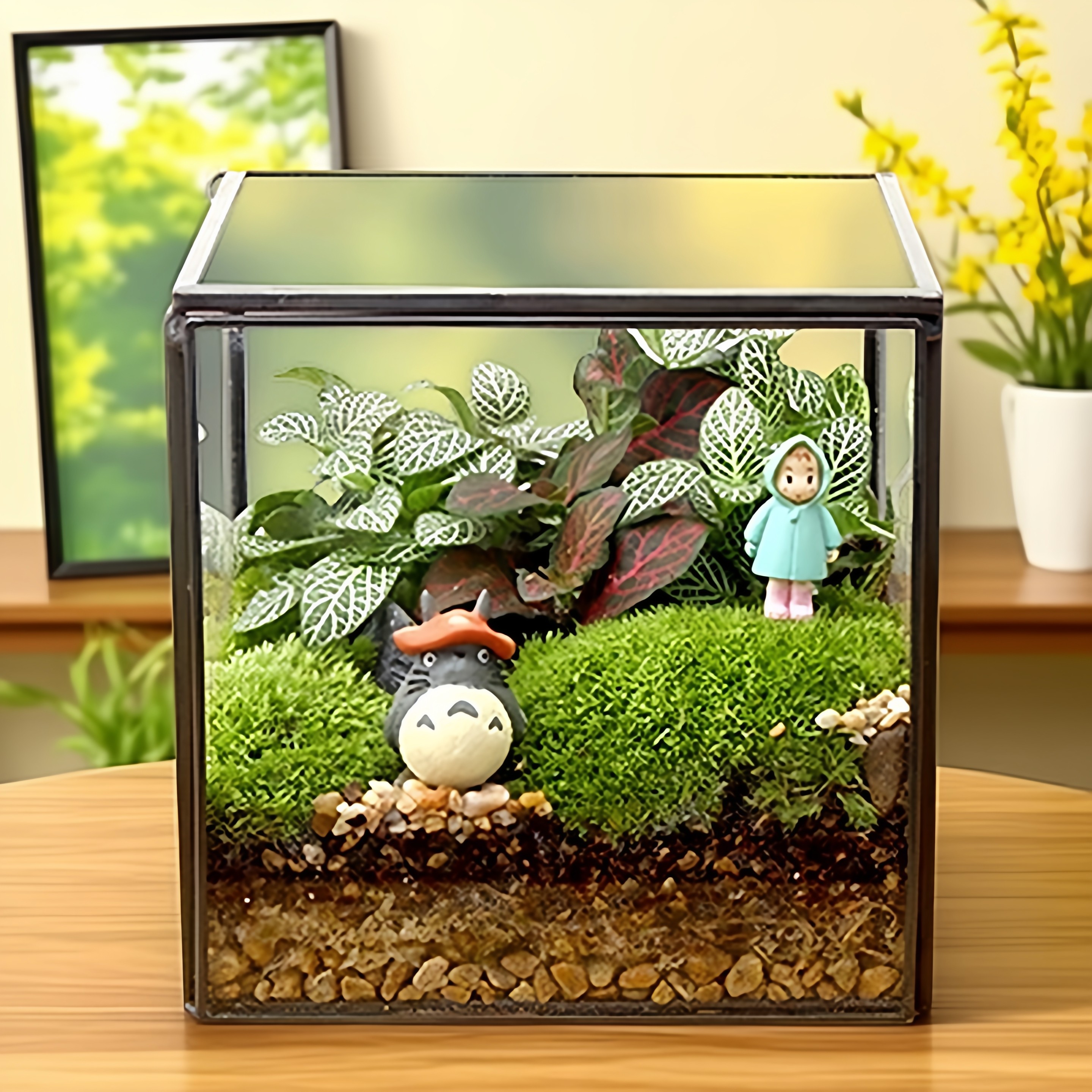 北欧玻璃罩花房微景观多肉植物花瓶器皿家居化妆品翻盖收纳盒摆件,鲜花速递/花卉仿真/绿植园艺,花盆,淘宝优惠券,粉丝福利购,淘宝优惠卷