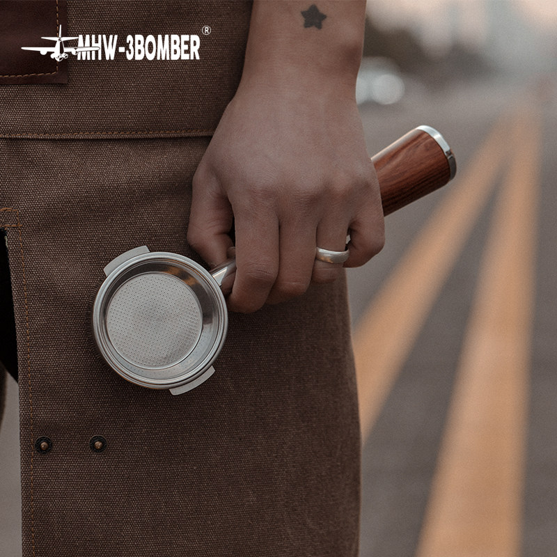 MHW-3BOMBER轰炸机 无底手柄 惠家WPM意式咖啡机实木把手专用配件