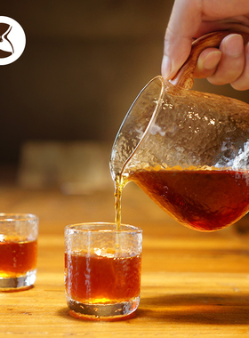 TIMEMORE/泰摩日式耐热玻璃锤目纹分享壶咖啡品杯 手冲套装品茶杯