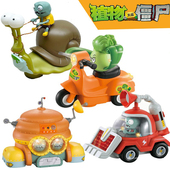 植物大战僵尸玩具菜问电动行走声光蜗牛摩托车3 男孩礼物 8岁套装