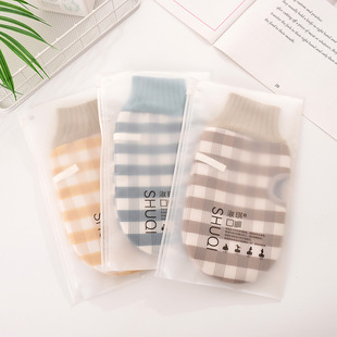 家用双面成人沐浴手套 淑琪搓澡巾方格秀女澡巾强力搓泥露指澡巾