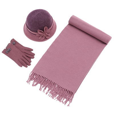 羊毛呢秋冬季女保暖老太太帽子