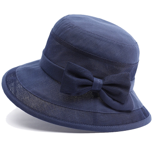 夏季中老年帽子女中年妈妈遮阳防晒帽凉夏天太阳帽老人奶奶渔夫帽