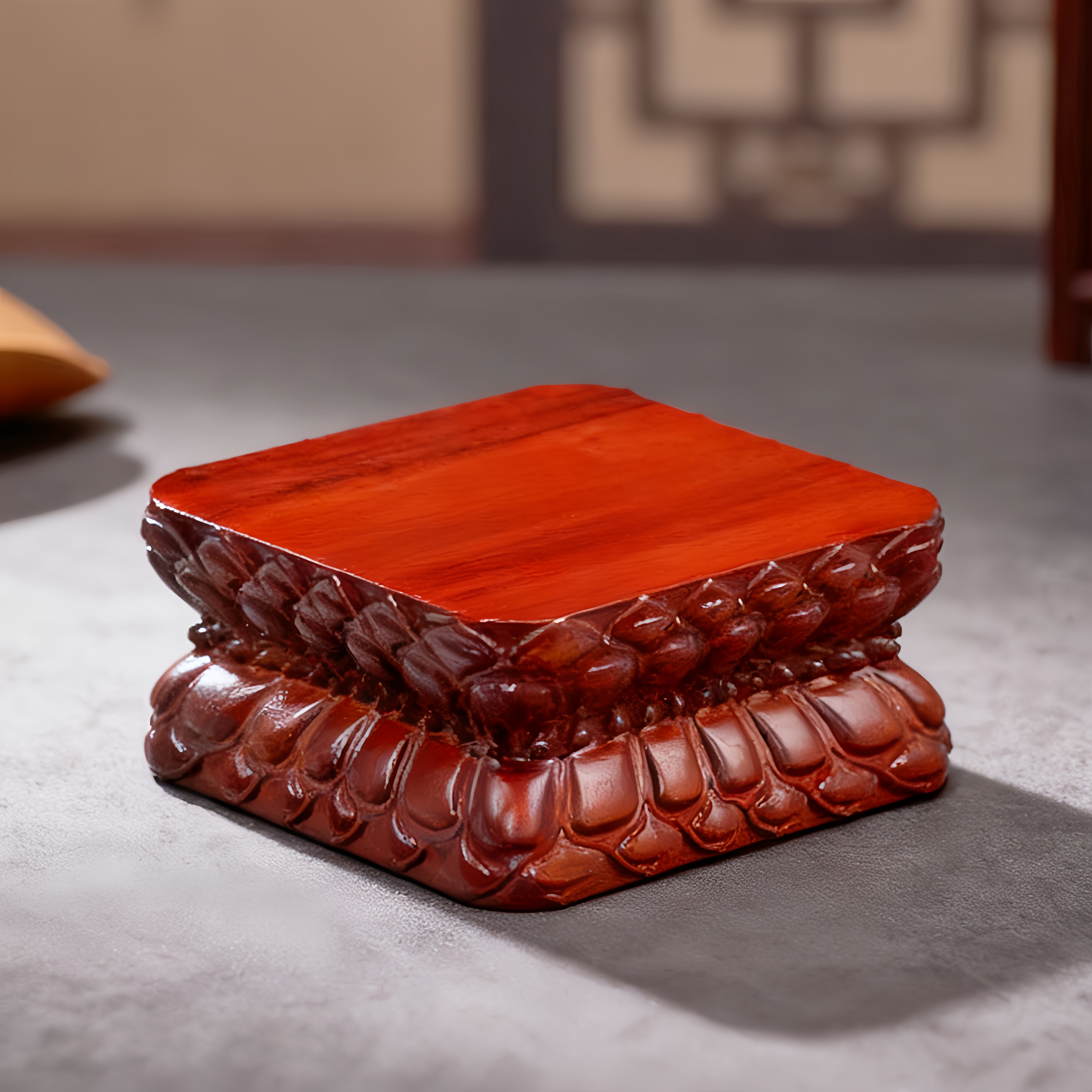 实木莲花正方家用供奉佛像