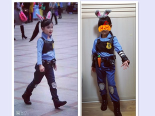 疯狂动物城拟人朱迪judy兔子尼克狐狸 cosplay儿童女日常服装包邮