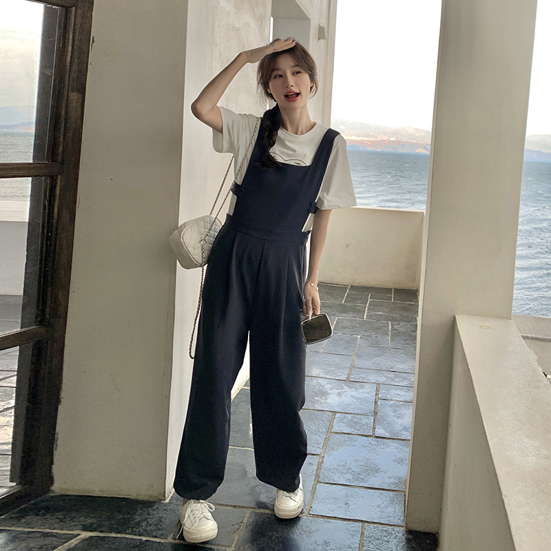 现货背带裤两件套套装259-9587-P145208，女装套装/套裙，美俪侎
