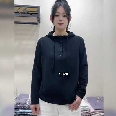 李明服饰932春秋季新款连帽纽扣