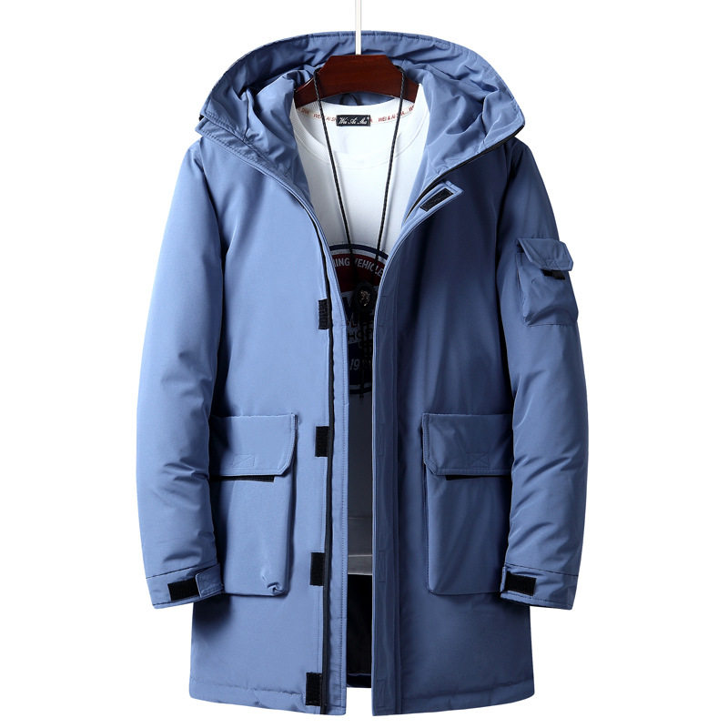 2019 MEN WINTER COTTON JACKETS LONG HERMAL COAT DOWN JACKET