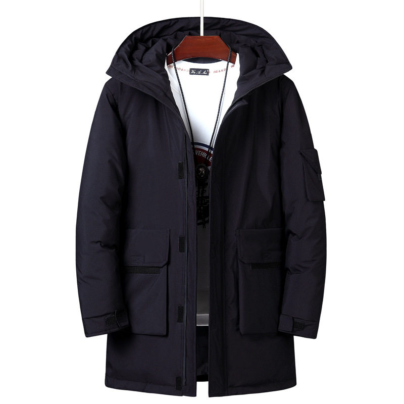 2019 MEN WINTER COTTON JACKETS LONG HERMAL COAT DOWN JACKET