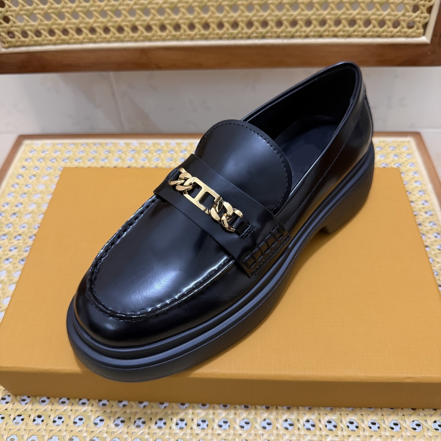 【顶版】土豆丝厚底乐福鞋女