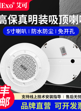 EodExo明装吸顶音响天花喇叭商场免开孔吊顶音箱背景音乐公共广播