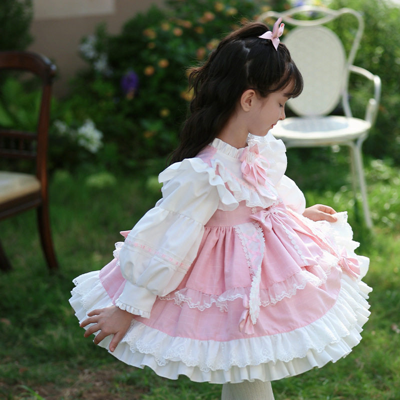 爆款女宝2025春季新款童装女童洛丽塔公主裙儿童可爱Lolita蓬蓬裙