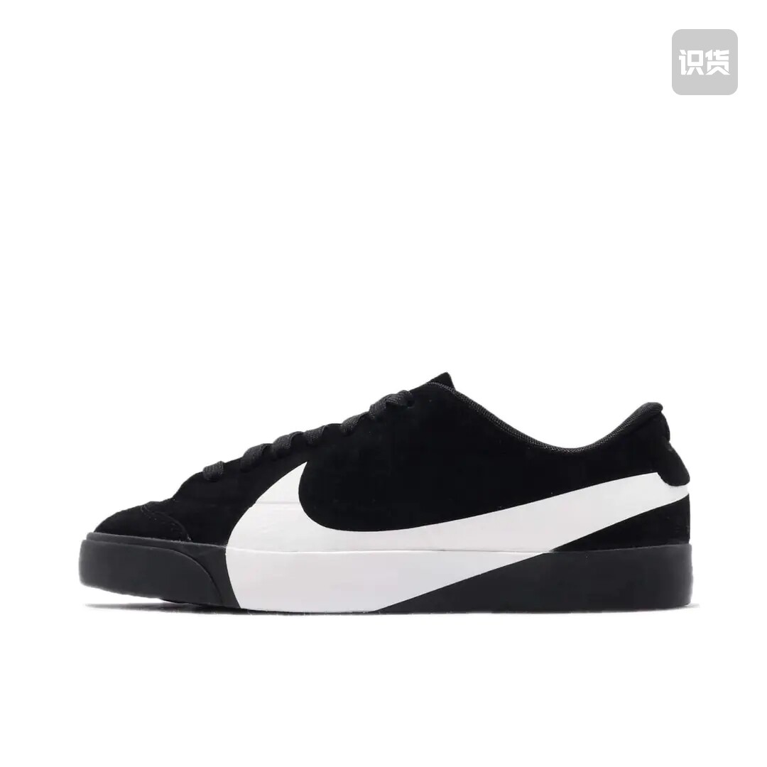 Nike Blazer 板鞋 经典复古防滑舒适 黑白大勾AV2253-001山东ls仓