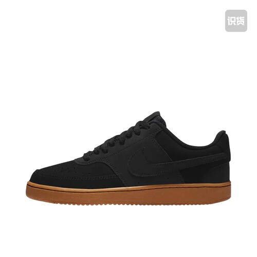 Nike Court Vision 板鞋 复古缓震正黑色/棕色CD5463-008山东ls仓