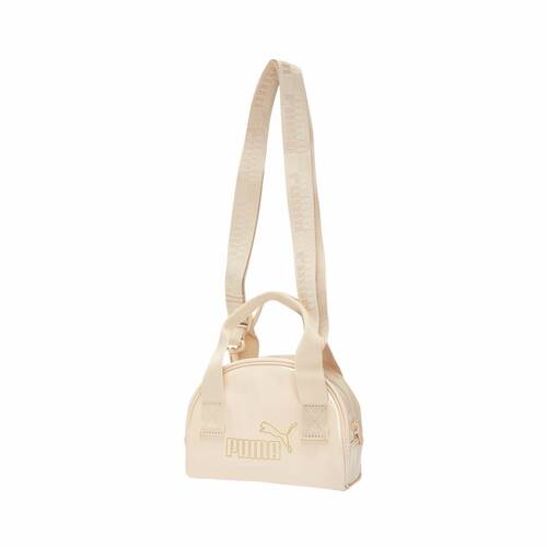 Puma CORE UP 人造革织物烫金Logo包 流沙色 078216-02芜湖HH仓