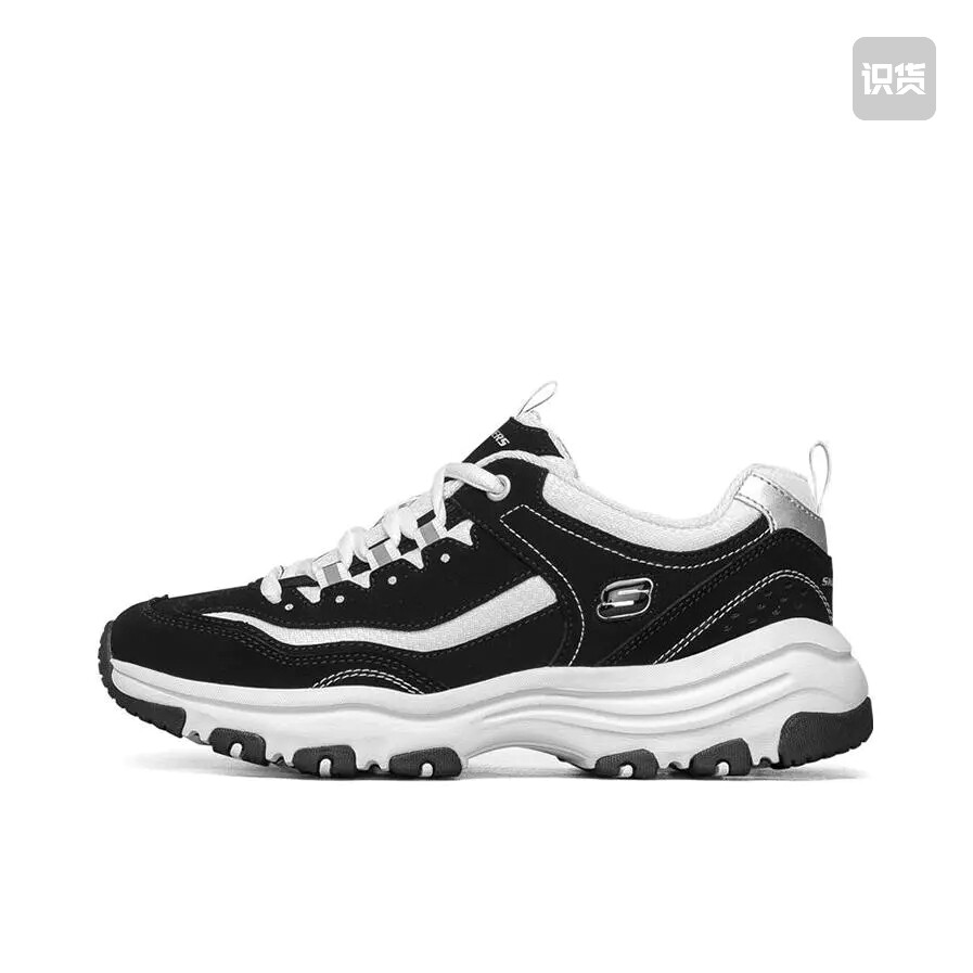 Skechers/斯凯奇 熊猫鞋 增高女款/纯黑88888250-BKW山东ls仓