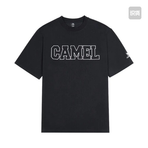 Camel/骆驼 三防科技凉感棉速干圆领短袖T恤 C3987BA9300 幻影黑