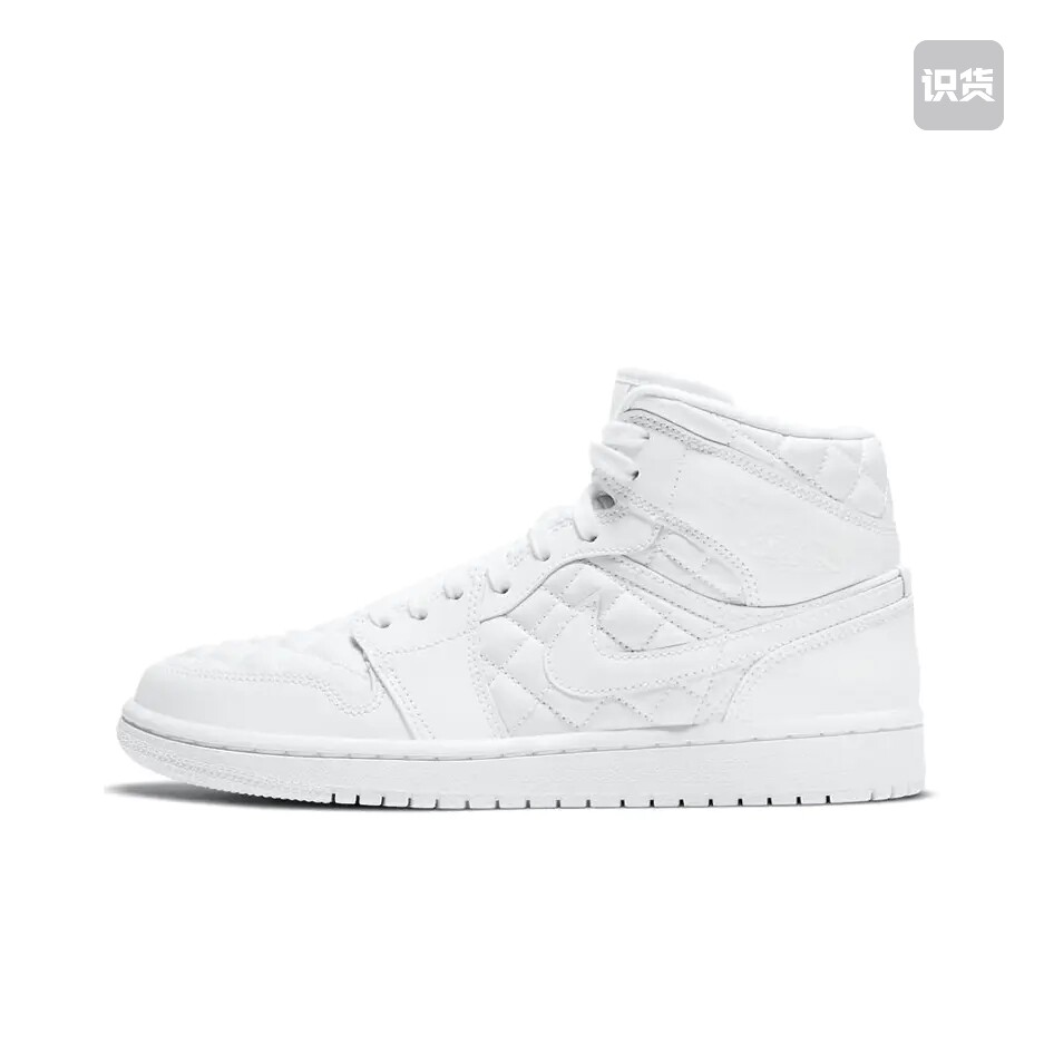 Air Jordan 1 板鞋 运动休闲鞋 菱格纹/白色DB6078-100山东ls仓