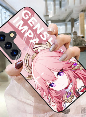 SamsungS25ultra适用26u三星S24FE手机壳22+23加21玻璃A55女56男54case原神cute游戏iphone17少女20plus外16P